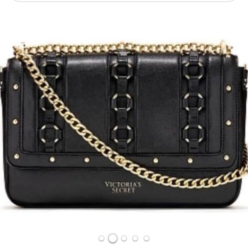Victoria’s Secret Gold Stud Shoulder Bag